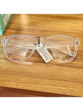 SPEXX Blue Light filtering eyeglasses clear Oversized frame NWT